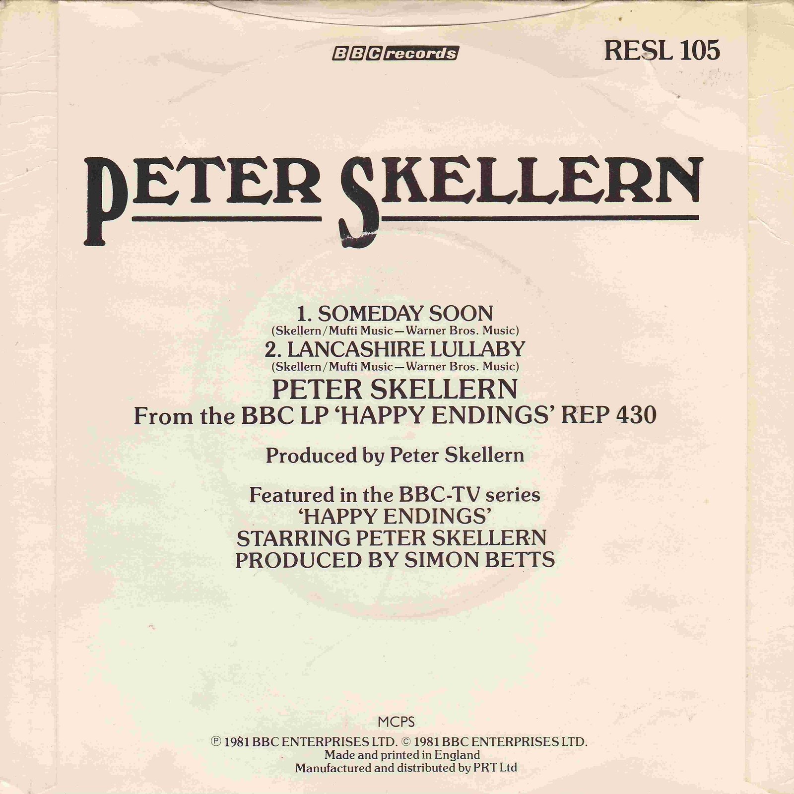 Back cover of RESL 105